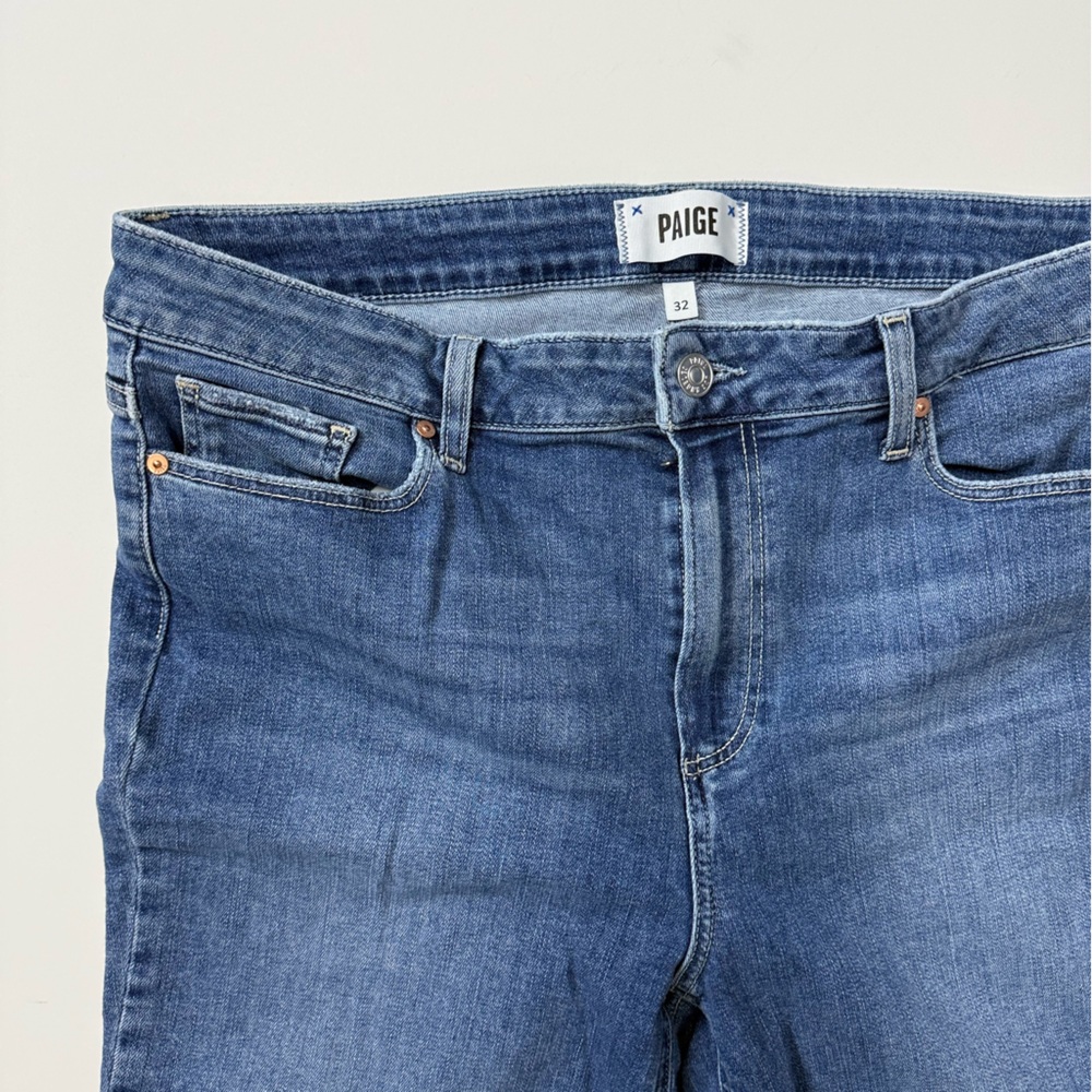 PAIGE Hoxton Crop Raw Hem Women's Denim Jean Size 32